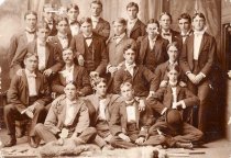 Photo of 21 young men, c.1900